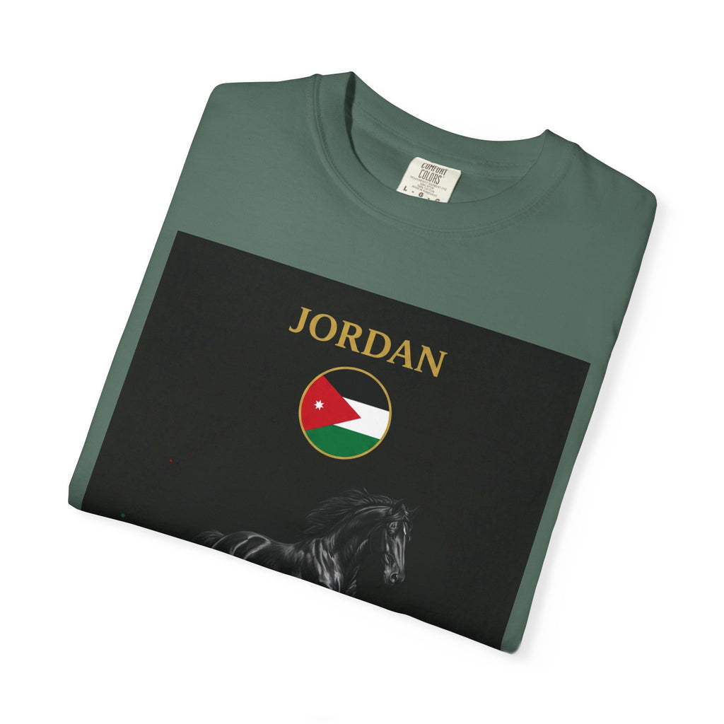 Jordan World Cup 2026 T-Shirt — Black Stallion / الحصان الأسود Soccer Fan Tee