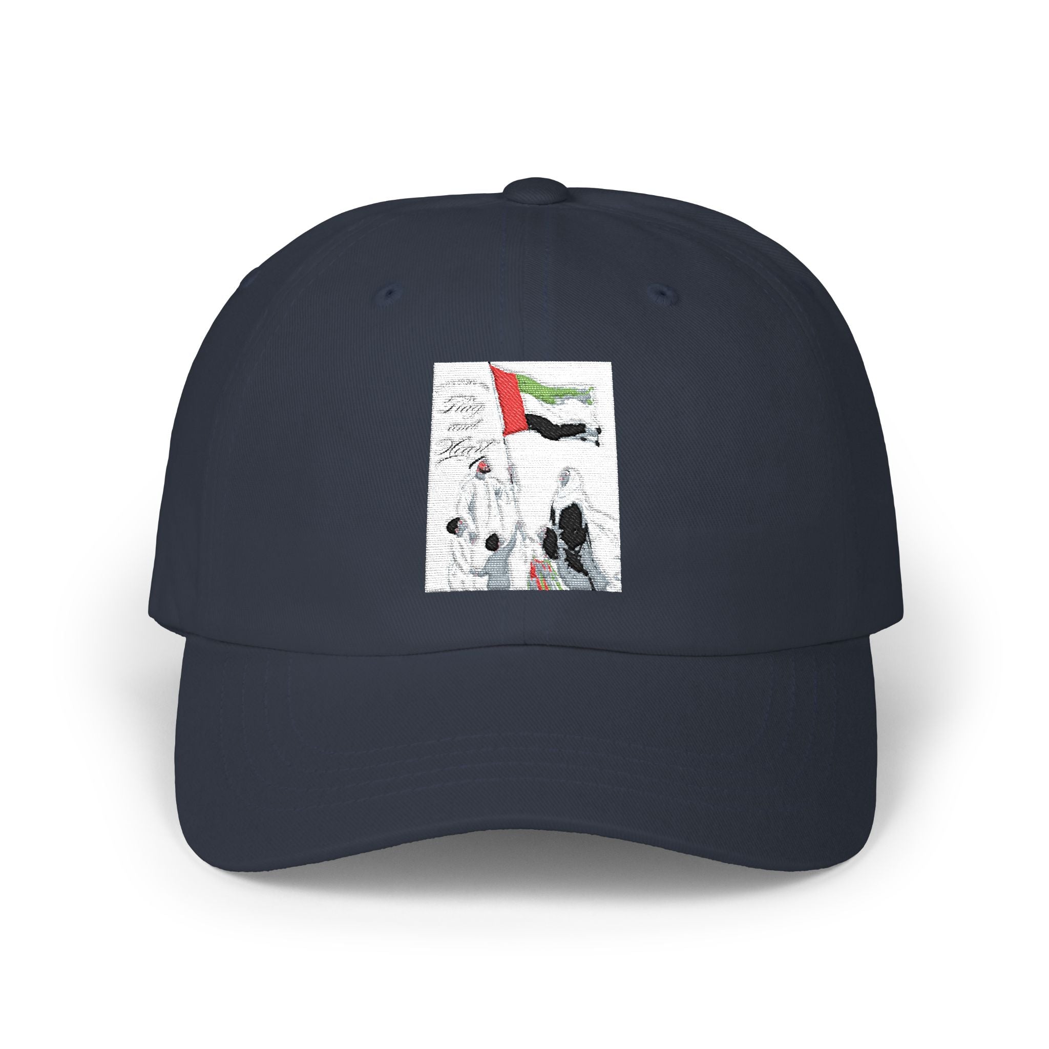 Dad Cap with Distressed UAE Flag Graphic — Casual Patriotic Baseball Hat