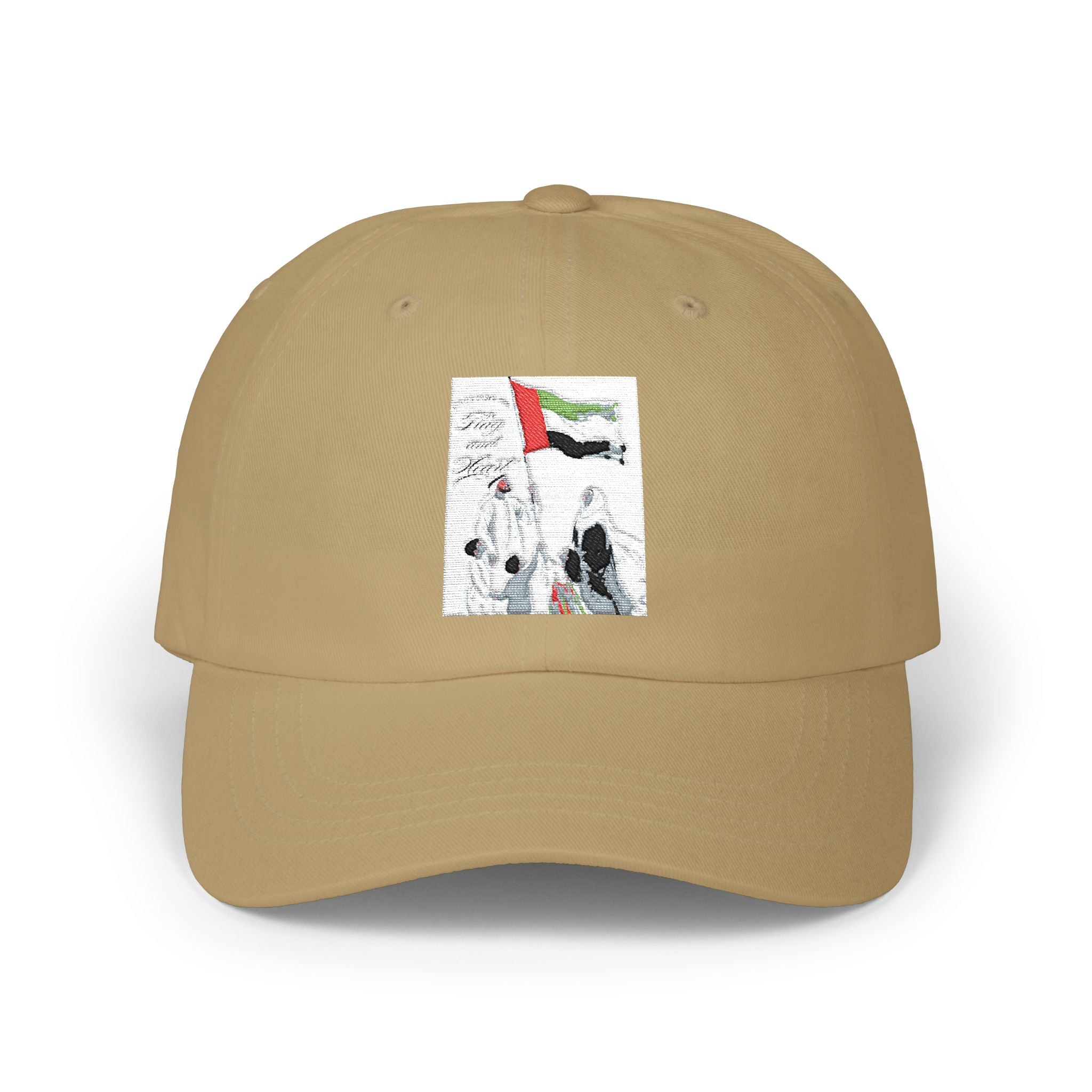 Dad Cap with Distressed UAE Flag Graphic — Casual Patriotic Baseball Hat