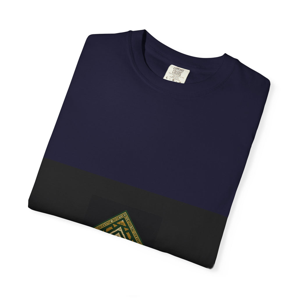 T-Shirt — Desert Soul Arabic Script Tee with Geometric Motif