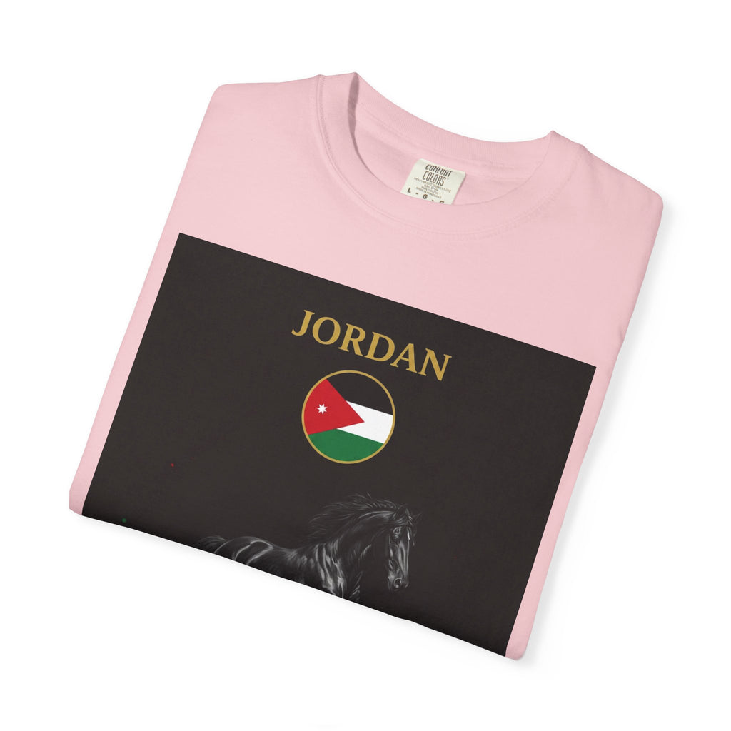 Jordan World Cup 2026 T-Shirt — Black Stallion / الحصان الأسود Soccer Fan Tee