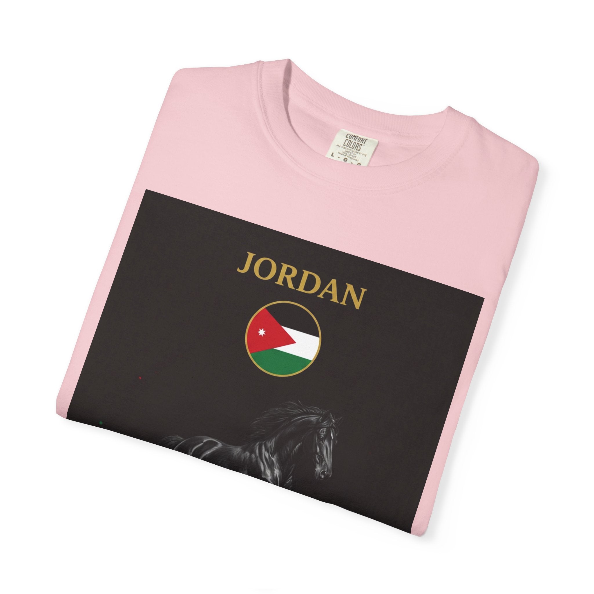 Jordan World Cup 2026 T-Shirt — Black Stallion / الحصان الأسود Soccer Fan Tee